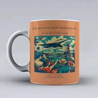 Thumbnail for VINTAGE G4129 - The Moonport Neighbors - Ceramic Mug design on orange