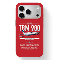 Thumbnail for Daher TBM 980 design on red magsafe iphone case, for iPhone 17 Pro