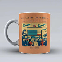 Thumbnail for VINTAGE G4469 - The Last Piston Schedule - Ceramic Mug design on orange