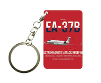 Thumbnail for EA-37B Compass Call design on red designed key chain, double-side print