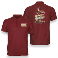 Thumbnail for SIGNAL 670 - Midnight Belongs To The Freighter - Double-Side Polo design on red double side polo