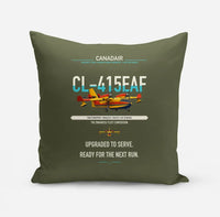 Thumbnail for Canadair CL-415EAF design on green army pillow