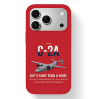 Thumbnail for C-2A Greyhound design on red magsafe iphone case, for iPhone 17 Pro