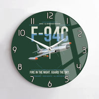 Thumbnail for F-94C Starfire design on dark green no frame wall clock