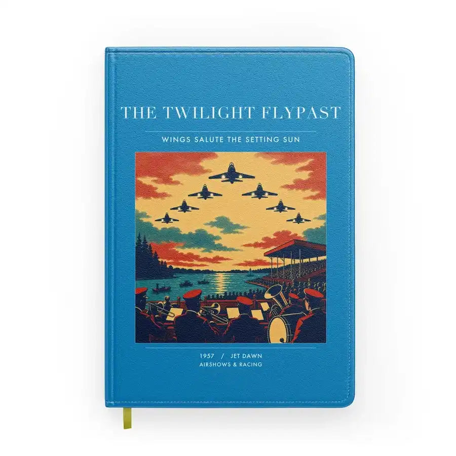 VINTAGE G4260 - The Twilight Flypast - Designed Notebooks design on turquoise