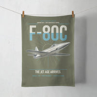 Thumbnail for F-80C Shooting Star design on green army towel