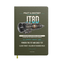 Thumbnail for JT8D design on green army notebook