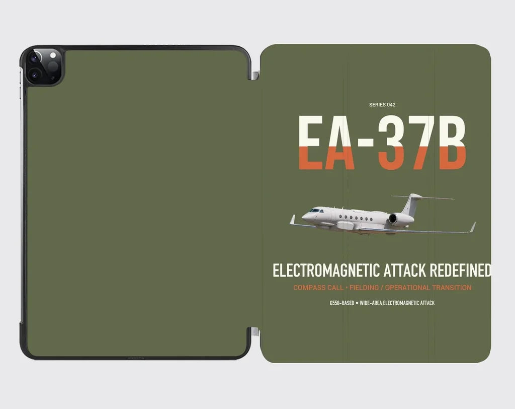 EA-37B Compass Call design on green army ipad tablet case