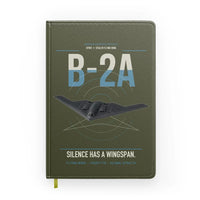 Thumbnail for B-2A Spirit design on green army notebook