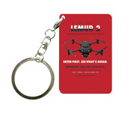 Thumbnail for BRINC LEMUR 2 Key Chain design on red key chain