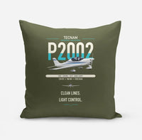 Thumbnail for Tecnam P2002 Sierra MkII design on green army pillow