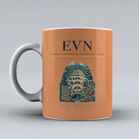 Thumbnail for International Airport EVN — Yerevan Mug design on orange zvartnots