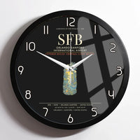 Thumbnail for Orlando Sanford International Airport SFB Wall-Clock Framed - Black