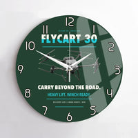 Thumbnail for DJI FlyCart 30 design on dark green no frame wall clock