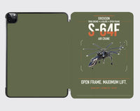 Thumbnail for Erickson S-64F Air Crane design on green army ipad tablet case
