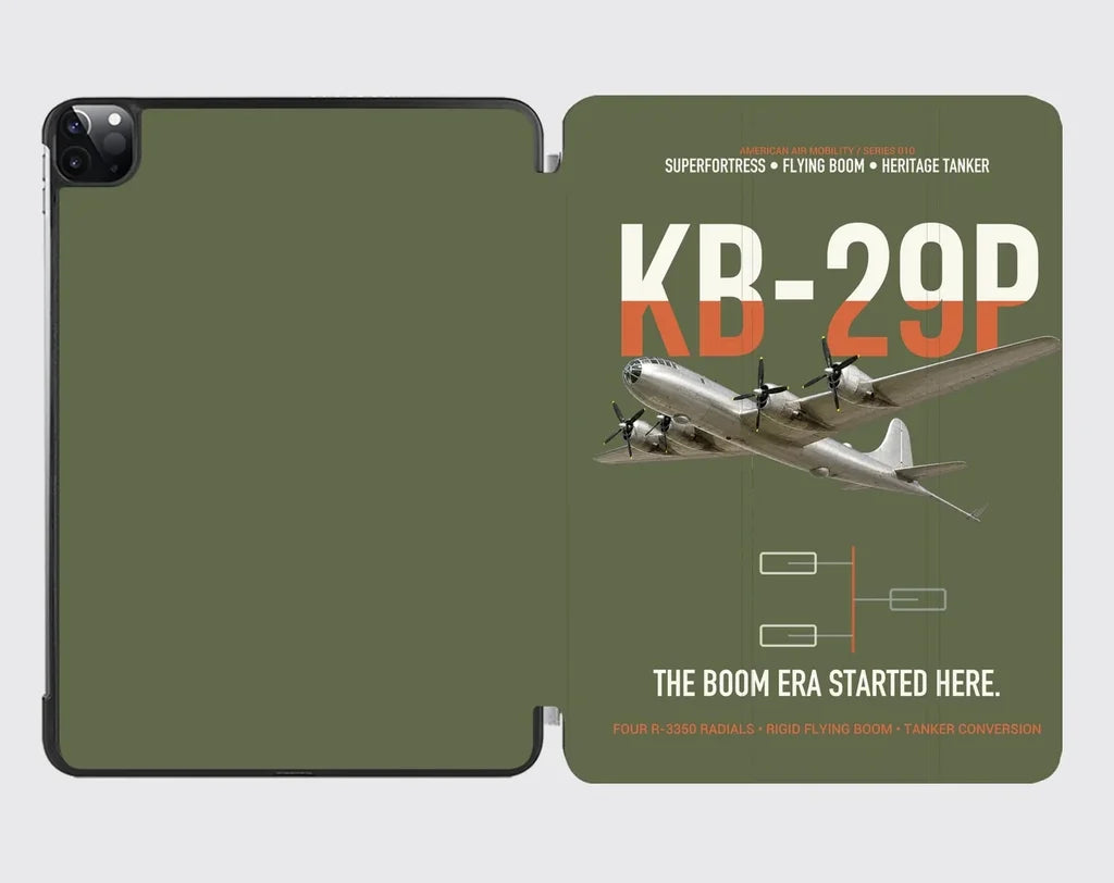 KB-29P SUPERFORTRESS design on green army ipad tablet case