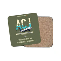 Thumbnail for Airbus ACJ TwoTwenty design on green army 1 piece coaster