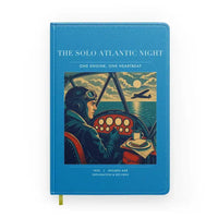 Thumbnail for VINTAGE G4294 - The Solo Atlantic Night - Designed Notebooks design on turquoise