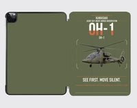 Thumbnail for Kawasaki OH-1 design on green army ipad tablet case