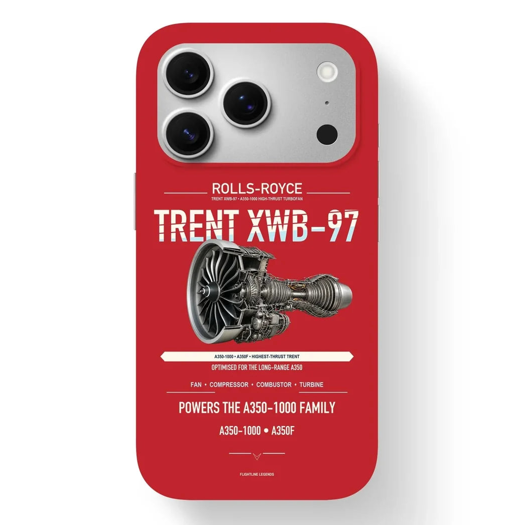 TRENT XWB-97 Case design on red iphone case