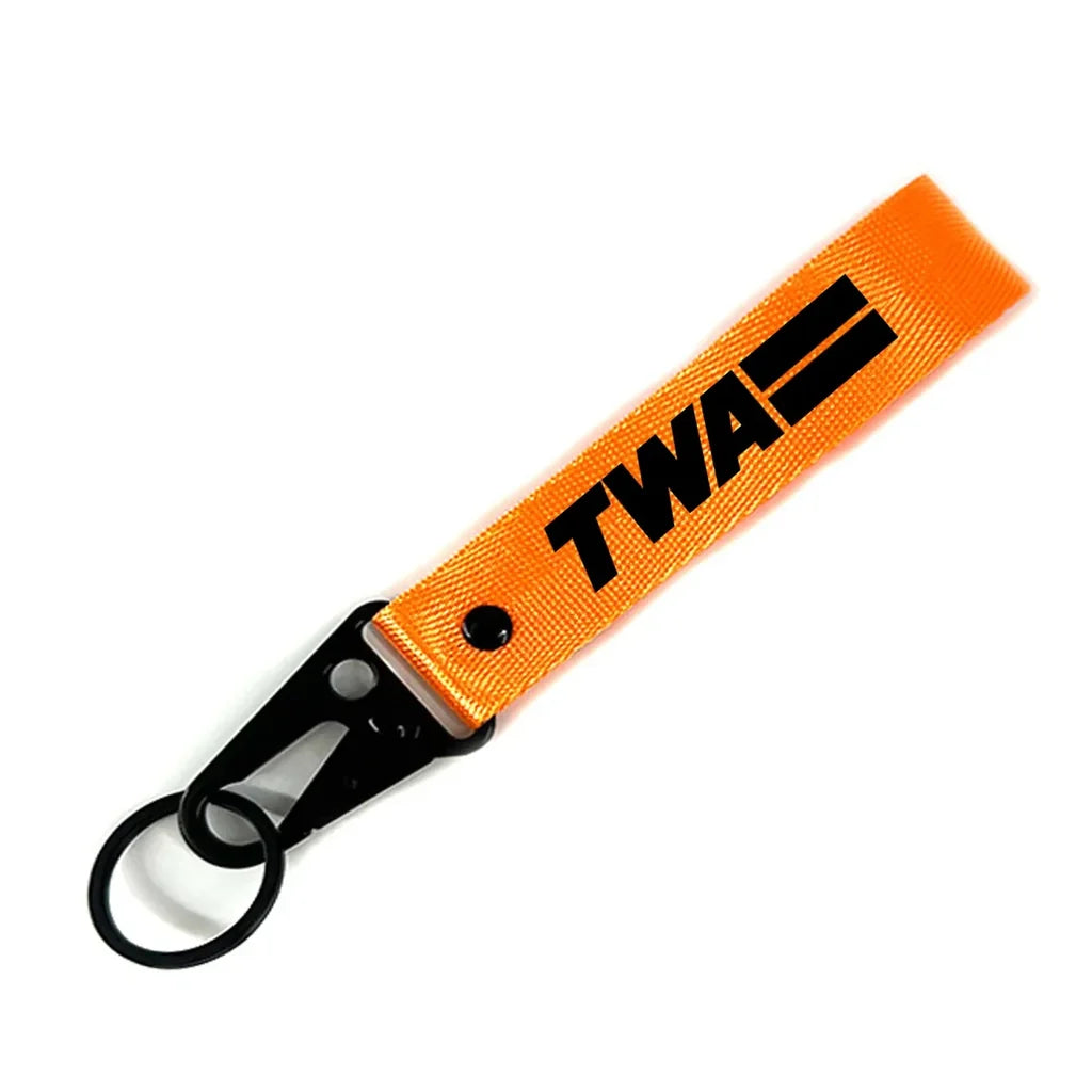 Trans World Airlines (TWA) Hawk-shaped key chain, Orange+NO NAME