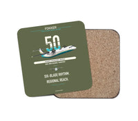Thumbnail for Fokker 50 design on green army 1 piece coaster