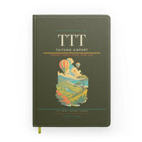 Thumbnail for Taitung Airport (TTT) design on green army notebook