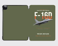 Thumbnail for F-16D Fighting Falcon Two Seats One Falcon design on green army ipad tablet case