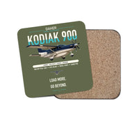 Thumbnail for Daher Kodiak 900 design on green army 1 piece coaster