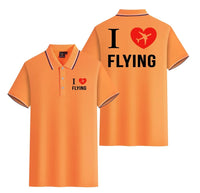 Thumbnail for Customisable I Love Flying Polo Shirt - view 14