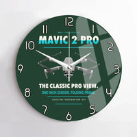 Thumbnail for DJI Mavic 2 Pro design on dark green no frame wall clock