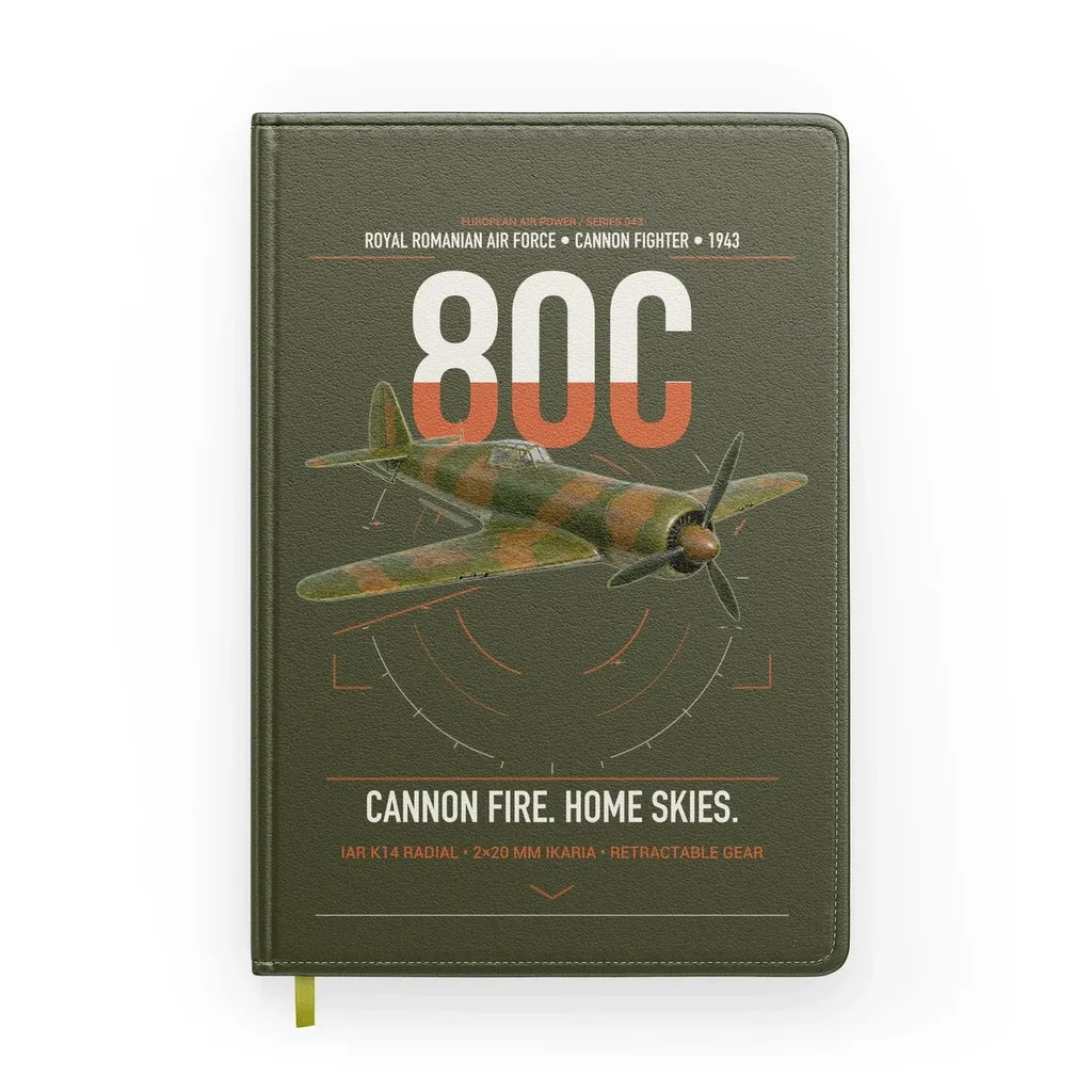 IAR 80C design on green army notebook
