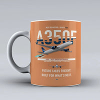 Thumbnail for A350F Mug design on orange airbus