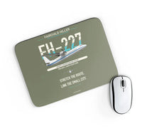 Thumbnail for Fairchild Hiller FH-227B design on green army rectangle mouse pad