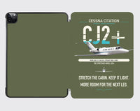 Thumbnail for Cessna Citation CJ2+ design on green army ipad tablet case