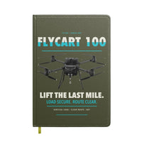 Thumbnail for DJI FlyCart 100 design on green army notebook