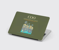 Thumbnail for Cadjehoun Airport (COO) design on green army MacBook case