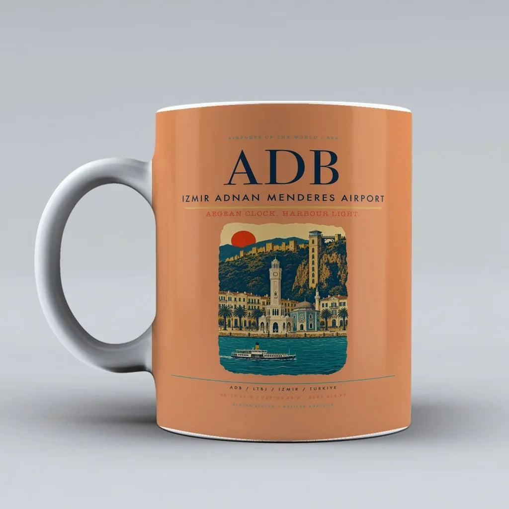 Izmir Adnan Menderes Airport ADB Mug - Orange