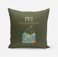 Thumbnail for Matecaña International Airport (PEI) design on green army pillow
