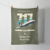Thumbnail for Boeing 717-200 design on green army towel