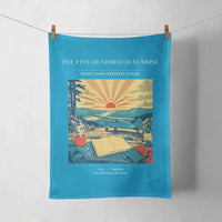 Thumbnail for VINTAGE G4500 - The Five Hundredth Sunrise - Designed Towels design on turquoise