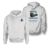 Thumbnail for BR715 design on white hoodie