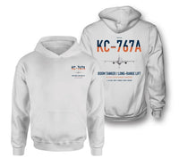 Thumbnail for Boeing KC-767A design on white double-side hoodie, double-side print