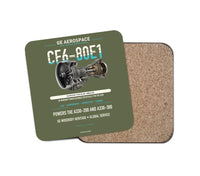 Thumbnail for CF6-80E1 design on green army 1 piece coaster