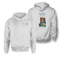 Thumbnail for Liège Airport (LGG) design on white double-side hoodie