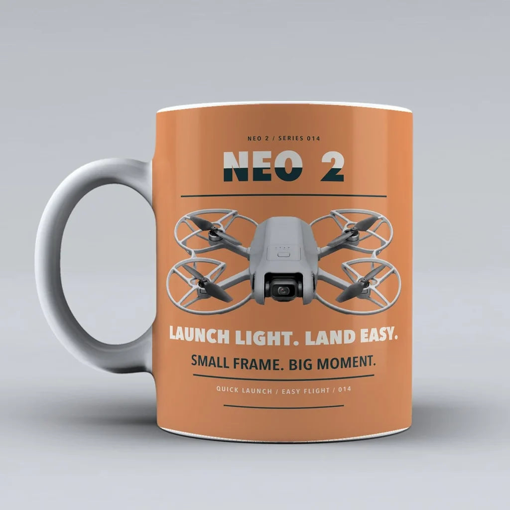 Neo 2 Mug design on orange dji