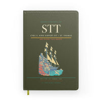 Thumbnail for Cyril E. King Airport (STT) design on green army notebook
