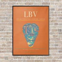 Thumbnail for Leon-Mba International Airport LBV — Libreville vertical canvas print - framed - orange background