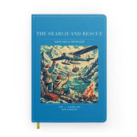 Thumbnail for VINTAGE G4052 - The Search And Rescue - Designed Notebooks design on turquoise