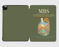 Thumbnail for MBS International Airport (MBS) design on green army ipad tablet case